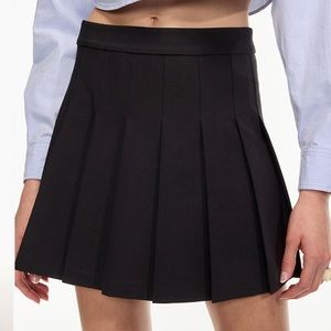 Sunday Best Olive Pleated Skirt - 17 inches (longer version)